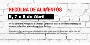 recolha de alimentos Cruz Vermelha Missão Continente
